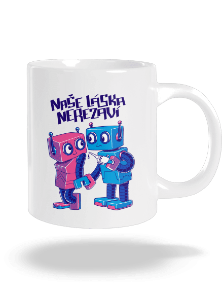 Roboti velký hrnek White