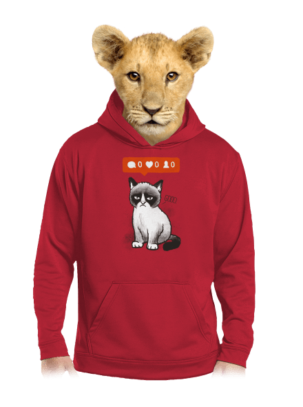 Grumpy dětská mikina klokanka Fire Red