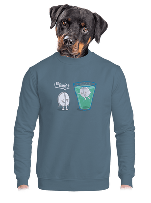 unisex mikina bez kapuce