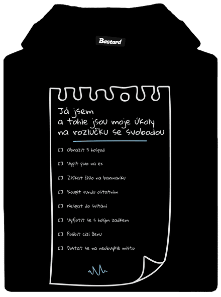 To do list na rozlučku se svobodou a fix dámská mikina klokanka Black