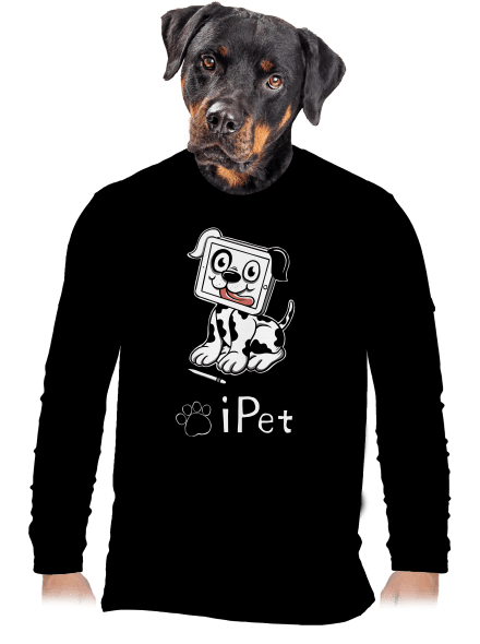 iPet pánské dlouhý rukáv Black