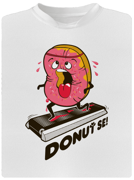 Donuť se dětské sportovní tričko White