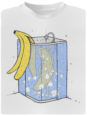 Banán ve spše dětské sportovní tričko White