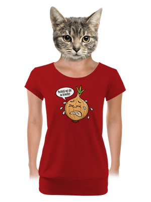 dámské tričko s lemem