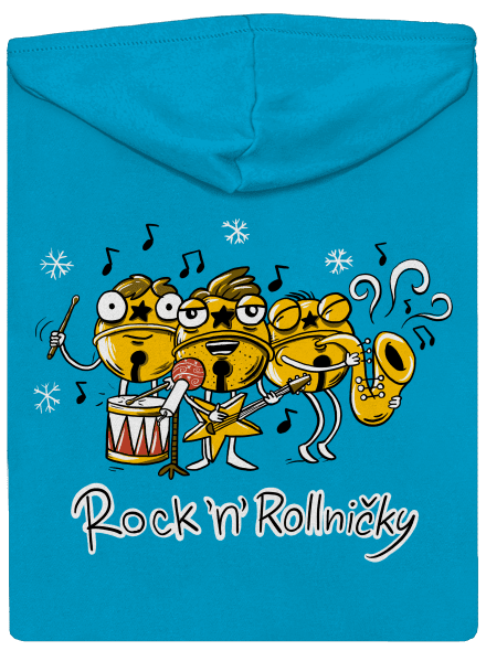 Rock 'n' rollničky dámská mikina na zip Blue Atol