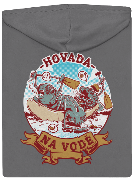 Hovada na vodě dámská mikina na zip Steel Gray