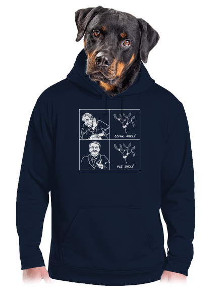 Cimrman: Copak jmelí pánská mikina klokanka Navy