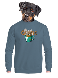 unisex mikina bez kapuce