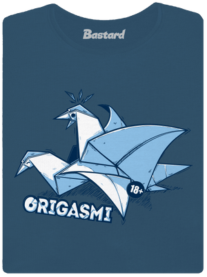 Origasmi dámské tričko premium Petrol Blue