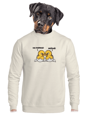 unisex mikina bez kapuce