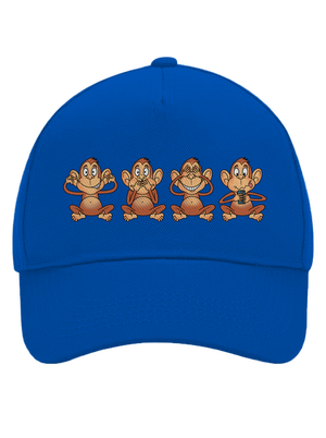 Opička s mobilem kšiltovka baseballka Bright Royal