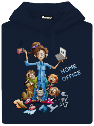 Maminčin home office pánská mikina klokanka Navy
