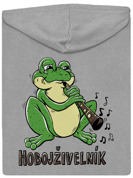 Hobojživelník pánská mikina na zip Light Melange