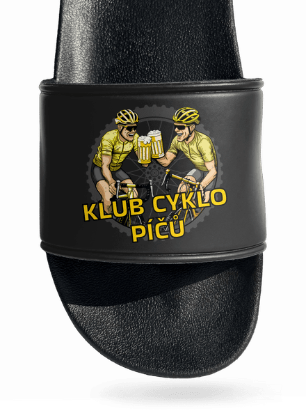 Klub cyklo píčů pantofle Black