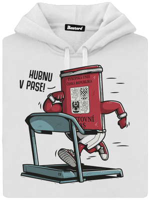 Hubnu v pase dámská mikina klokanka White