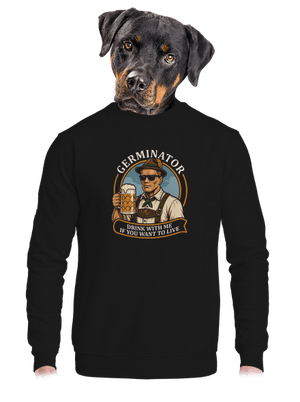 unisex mikina bez kapuce