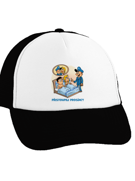 Přistoupili kšiltovka truckerka Black cap