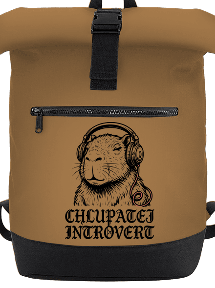 Chlupatej introvert batoh Caramel