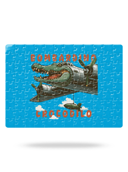 Bombardino Crocodilo – Italian Brainrot puzzle White