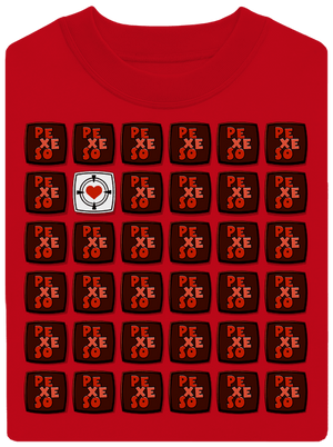 Pexeso unisex mikina bez kapuce Red