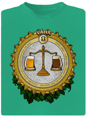 Pivní horoskop: Váha pánské sportovní tričko Mint Mal