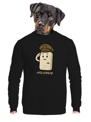 unisex mikina bez kapuce
