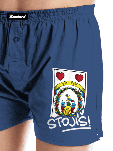 Karty Prší pánské trenky Blue