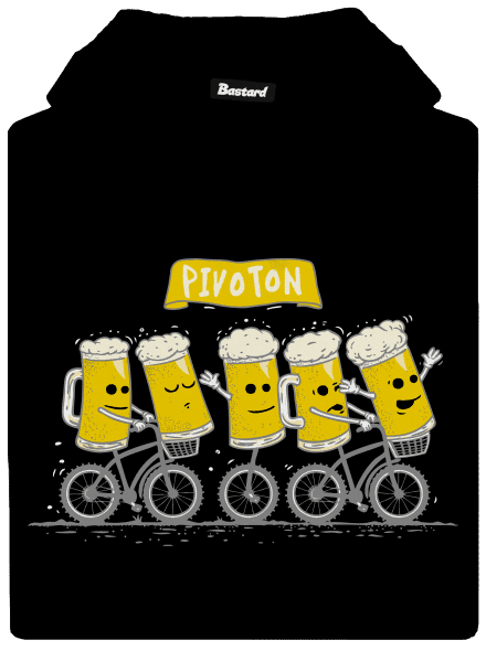 Pivoton pánská mikina klokanka Black