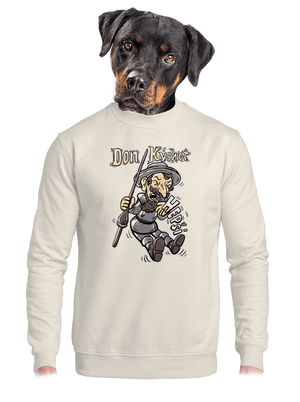 Don Kýchot unisex mikina bez kapuce Off White