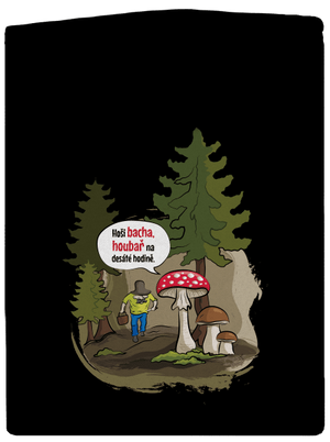 Bacha houbař dámská mikina na zip Black