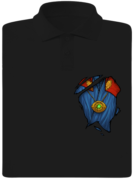 Doctor Inside pánská polokošile Black