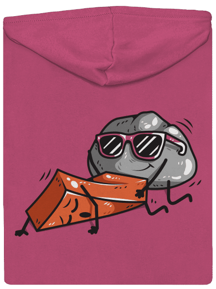 Kámen š**á cihlu dámská mikina na zip Magenta