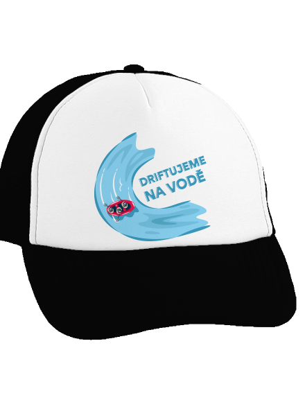 Driftujeme na vodě kšiltovka truckerka Black cap