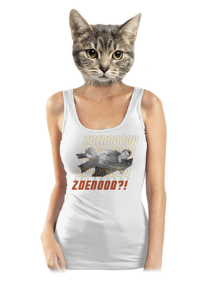 B18: Bába pod kořenem dámské tílko klasické White