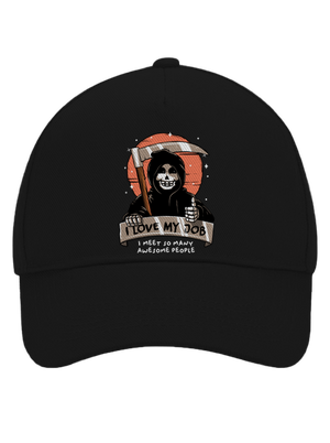 I love my job kšiltovka baseballka Black