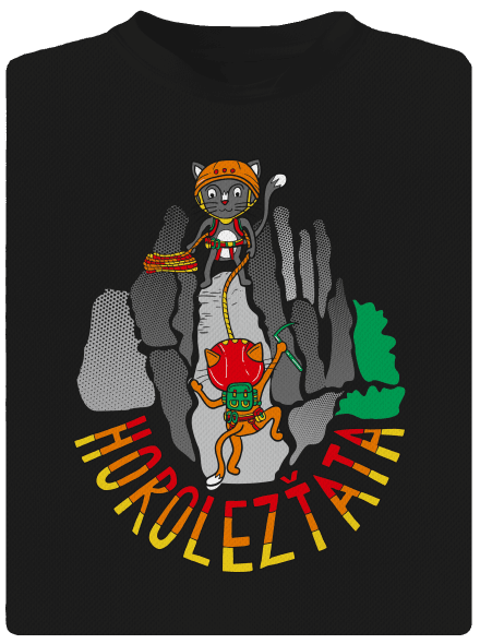 Horolezťata dětské sportovní tričko Black