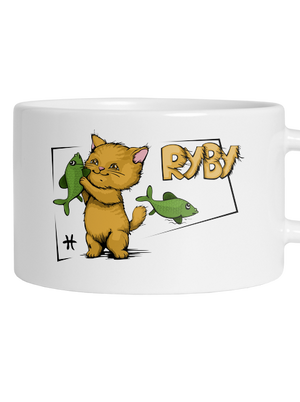 Kočičí horoskop: Ryby hrnek makronka White