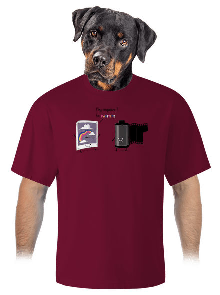 Buď pozitivní unisex tričko oversized Garnet