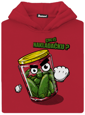 Nakládačka dětská mikina klokanka Fire Red