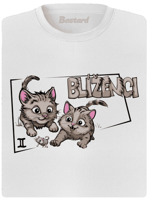 Kočičí horoskop: Blíženci dámské sportovní tričko White