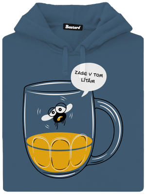 Zase v tom lítám dámská mikina klokanka Denim