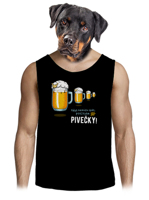 Pivečka pánské tílko Black
