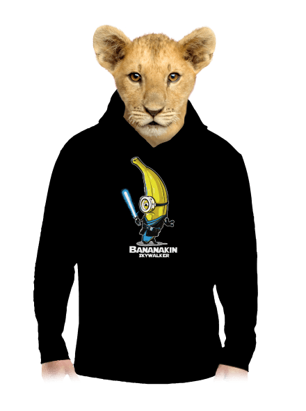 Bananakin Skywalker dětská mikina klokanka Black