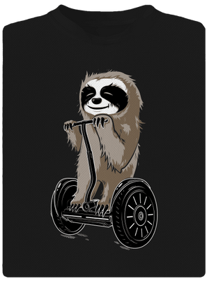 Lenochod pánské sportovní tričko Black