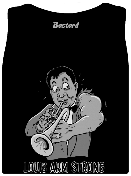 Louis Armstrong dámské tílko klasické Black