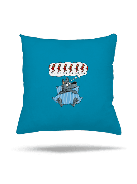 Vlčí nespavost polštář Blue Turquoise