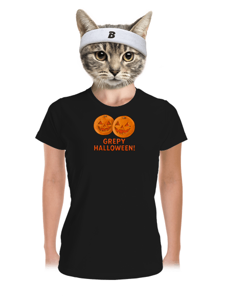 Grepy Halloween dámské sportovní tričko Black