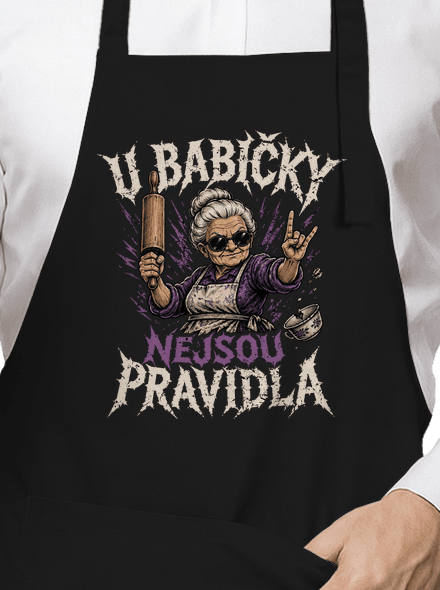 U babičky zástěra Black