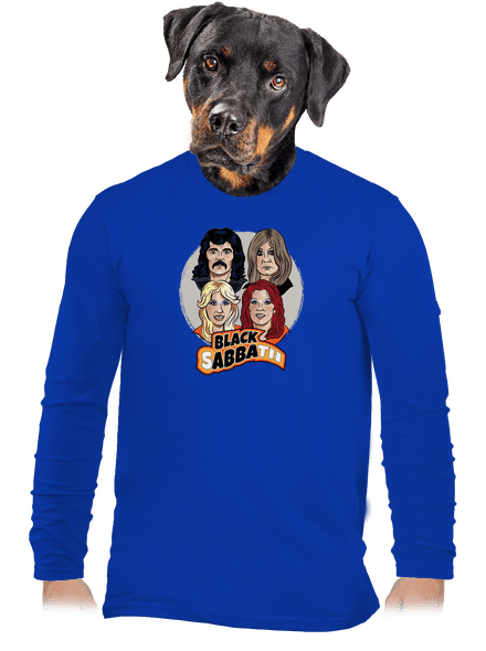 Black Abba pánské dlouhý rukáv Royal Blue