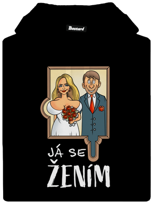 Já se žením/vdávám pánská mikina klokanka Black